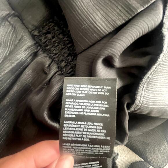 Y2K Bebe Black Sheer Ruffle Flutter Sleeve Blouse S/P - Picture 6 of 6